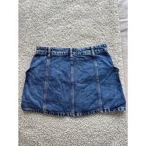 Denim Mini Skirt w. Pockets (Women's S)